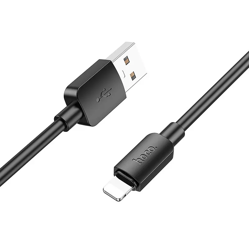 Дата кабель Hoco X96 Hyper USB to Lightning 12W (0.25m) Black - фото 2