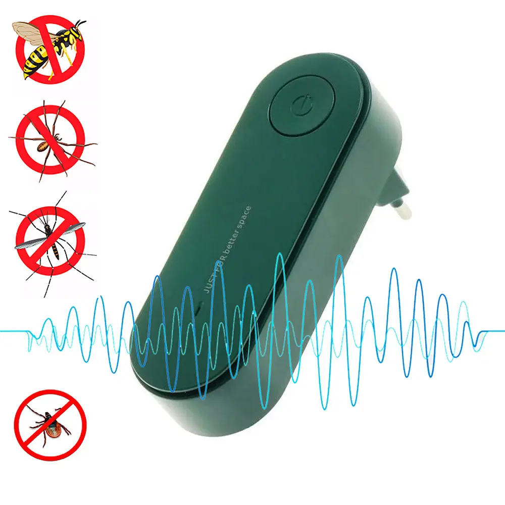 Відлякувач шкідників, Ultrasonic Insect Killer, електричний, ультразвуковий, від комах і гризунів - фото 2