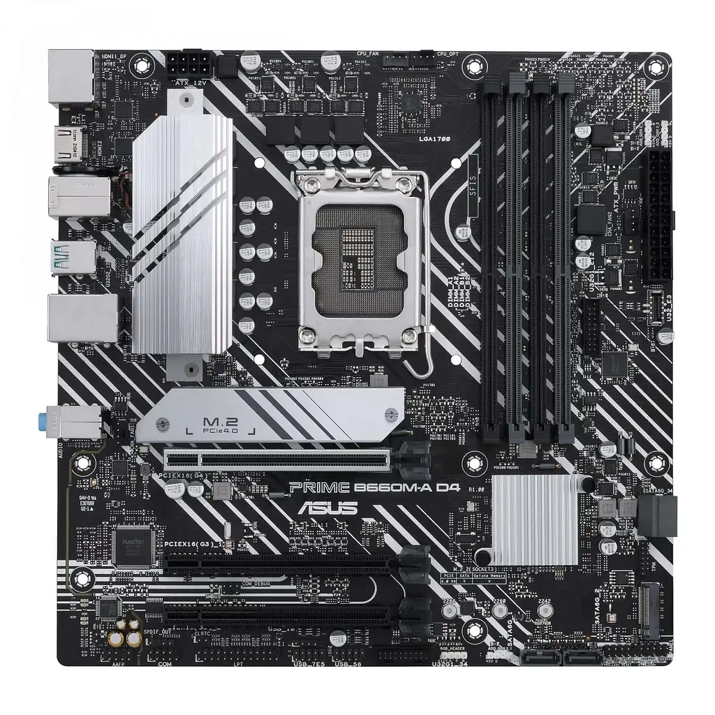 Материнська плата ASUS PRIME B660M-A D4-CSM (PRIME B660M-A D4-CSM) (Socket 1700, Intel B660, Micro-ATX) - фото 4