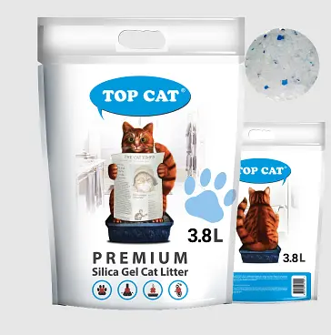 Наповнювач для котячого туалету Top Cat Premium силікагелевий 3.8 л 480095 - фото 3