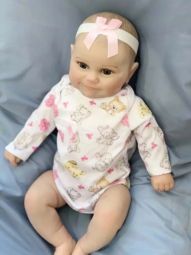 Силіконова колекційна лялька реборн reborn новонароджена дівчинка вулиця Reborn Dolls det0018815 - фото 5