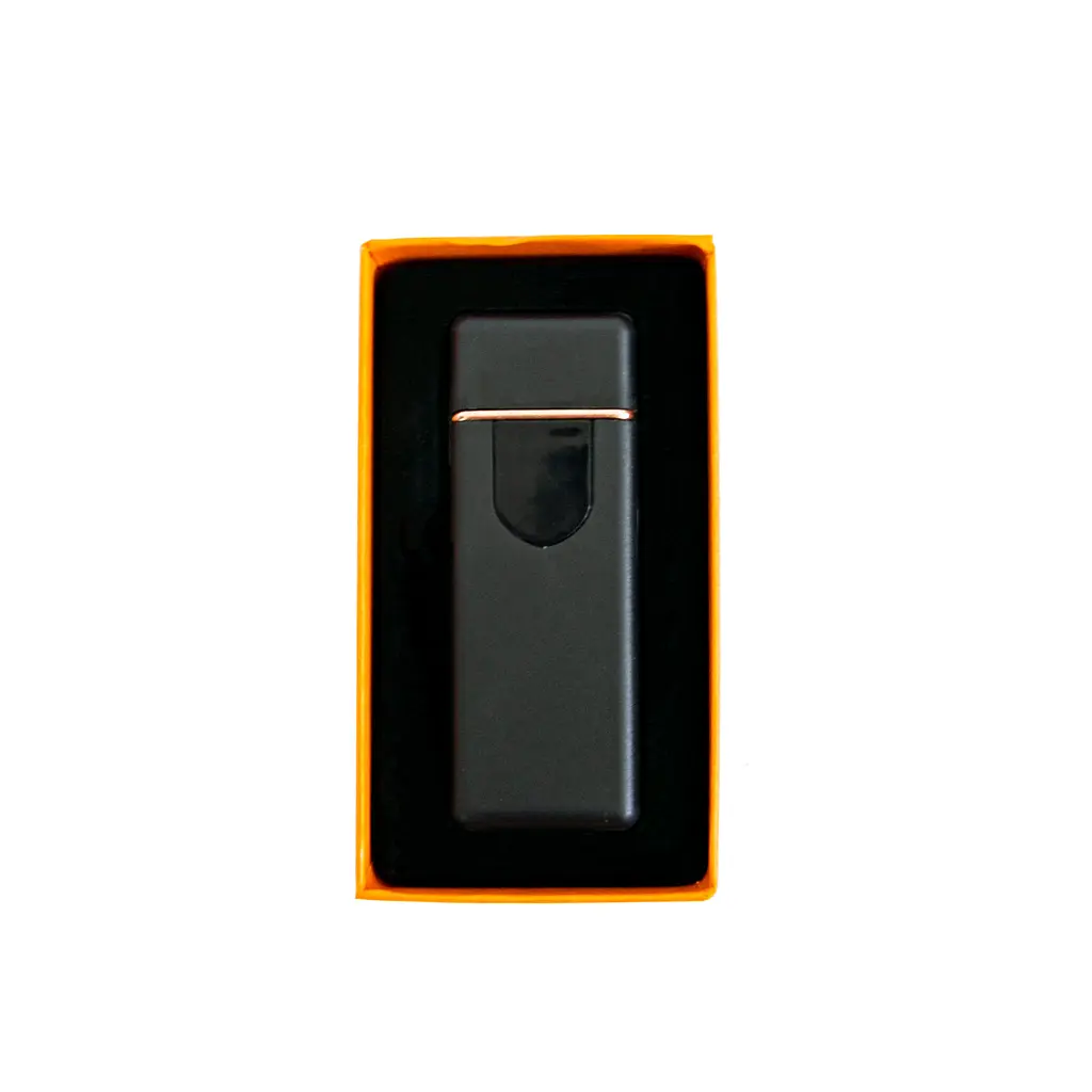 Електронна запальничка чорна сенсорна запальничка з юсб зарядкою USB ZGP ABS - фото 4