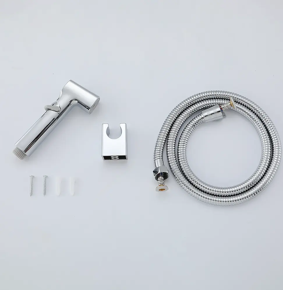 Гигиенический гарнитур хром Frap F022, Хром - фото 2