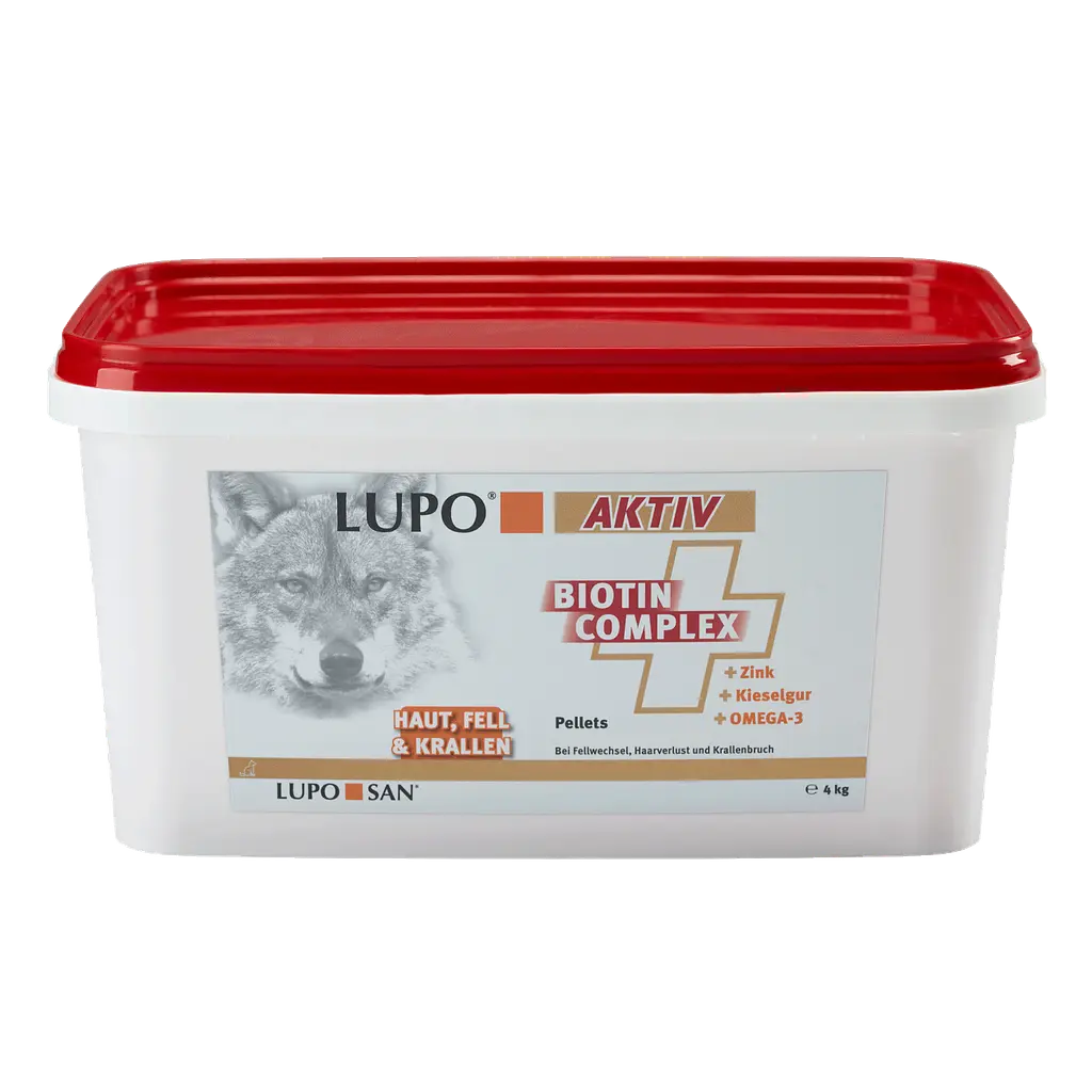 Харчова добавка для шкіри і шерсті собак Luposan LUPO Aktiv Biotin Complex 4 кг