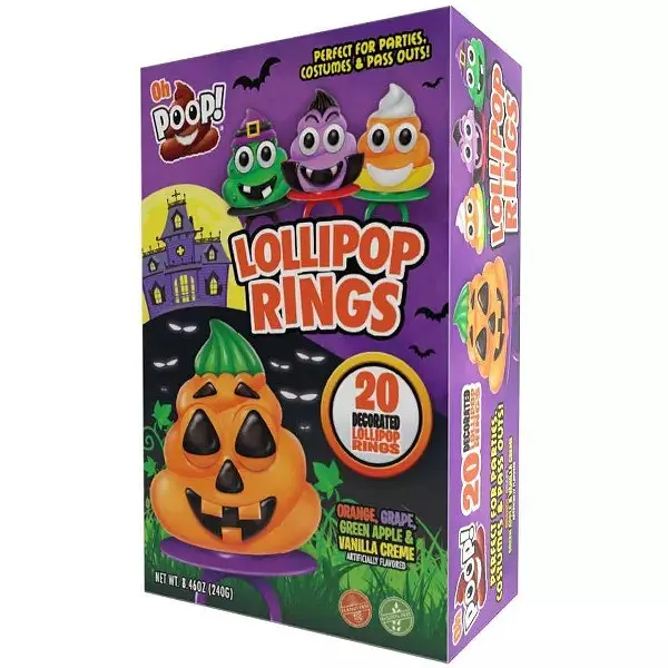 Льодяник Halloween Lollipop Rings - 1 шт - фото 8
