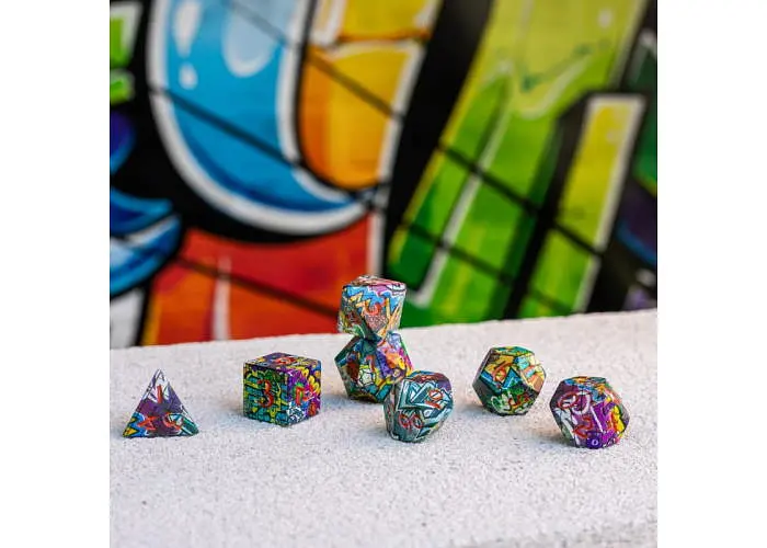 Набор кубиков Full Art Dice Set: Graffiti , 7 шт. (SWSPGRAF) - фото 3