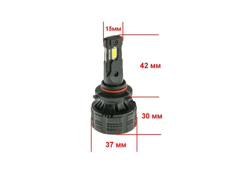 Автолампа Decker LED PL-03 5K 9005 - фото 4