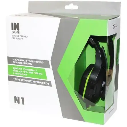 Наушники Gemix N1 Gaming Black/Green - фото 2