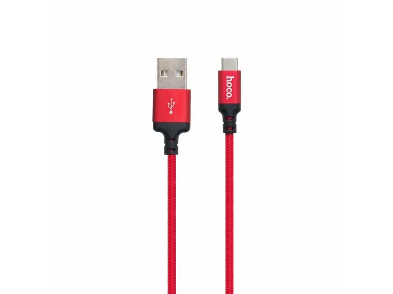 Кабель Hoco X14 Times Speed Type-C 1m Red/Black (6957531062875) - фото 2