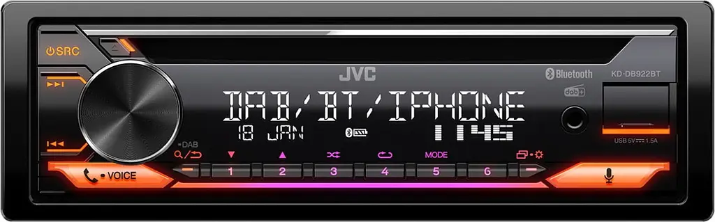 Автомагнитола JVC KD-DB922BT [83423] - фото 2