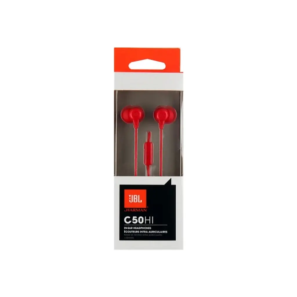 Наушники JBL C50 HI Red (JBLC50HIRED) - фото 5