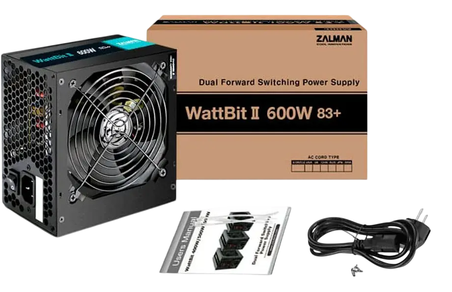 Блок живлення Zalman WattBit II ZM600-XEII 600W (ZM600-XEII) - фото 4
