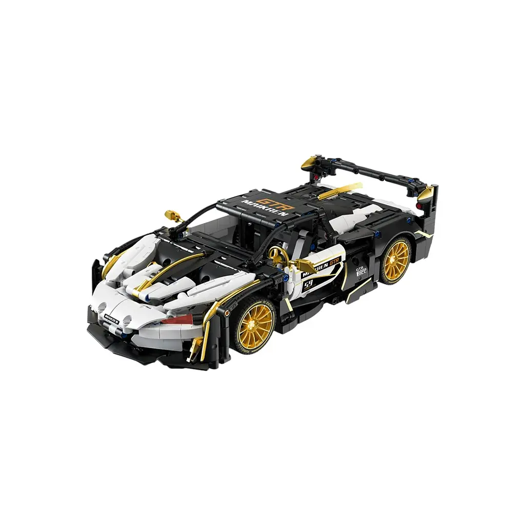 Конструктор Ramiz "Спортивный автомобиль" белый/черный 1242 шт. - фото 2