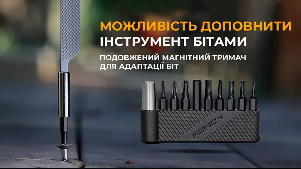 Міні мультитул Roxon (M3) сірий, Сріблястий - фото 4
