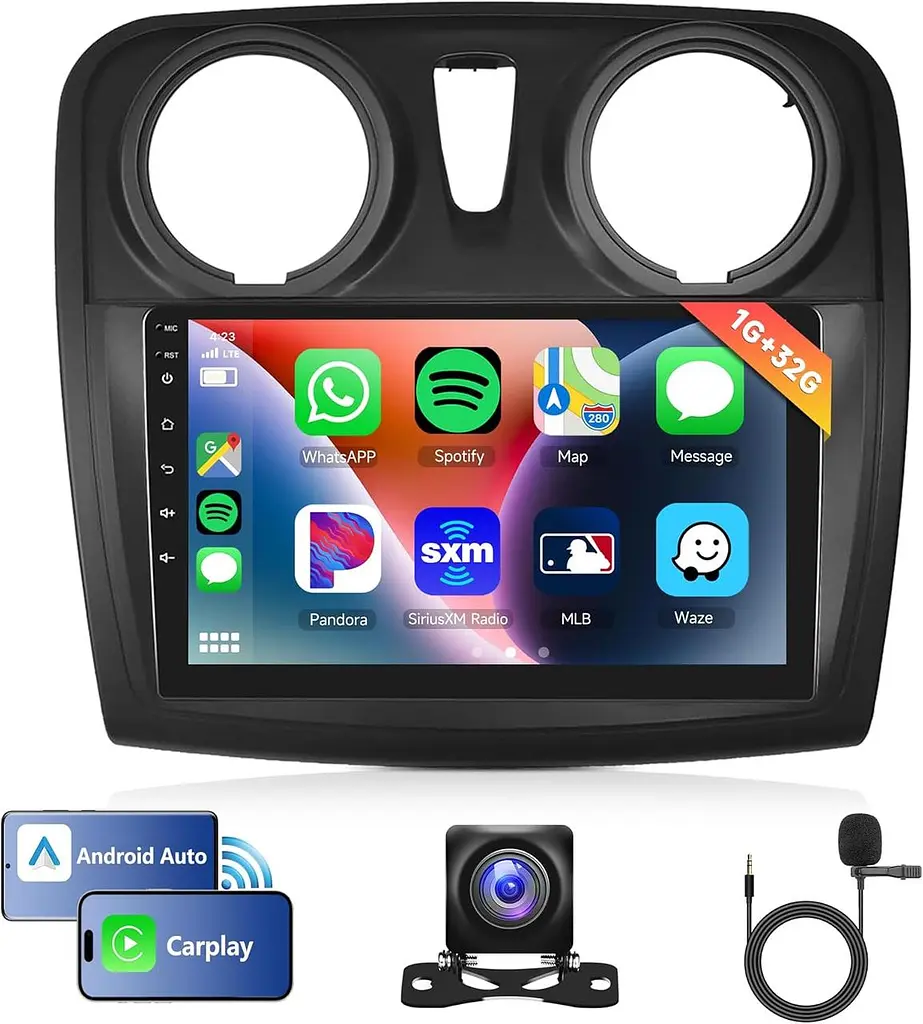 Android магнітола 9" для Renault Logan II / Sandero з GPS