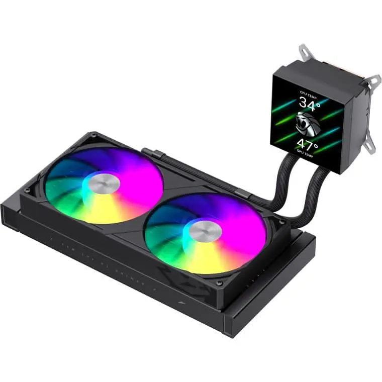 СВО GameMax Glacier 240 LCD Black (GLACIER 240 LCD BK) - фото 3