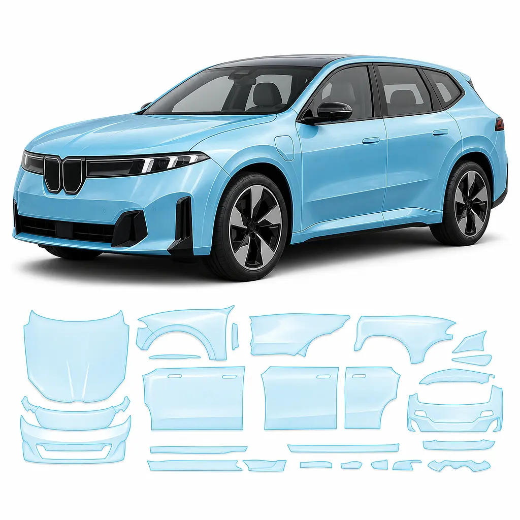 Антигравійна захисна бронеплівка за лекалами для BMW iX3 NA5 2025- повний кузов