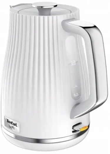 Tefal Электрочайник KO250130 Loft, 2400Вт, 1,7л, белый - фото 2