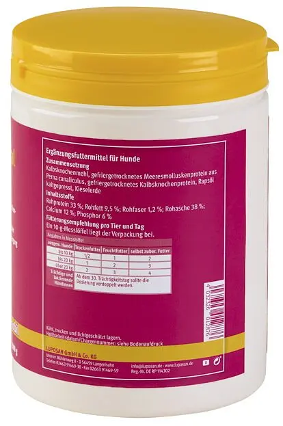 Добавка для зміцнення кісткових тканин Luposan Lupo Mineral Pellets 800 г - фото 3
