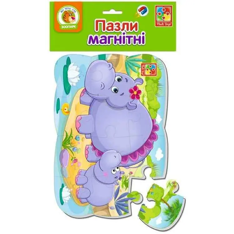 Пазли магнітні VLADI TOYS А5 "Бегемотики" VT3205-76
