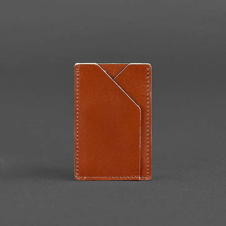 Кожаный кард-кейс 8.0 светло-коричневый - фото 7