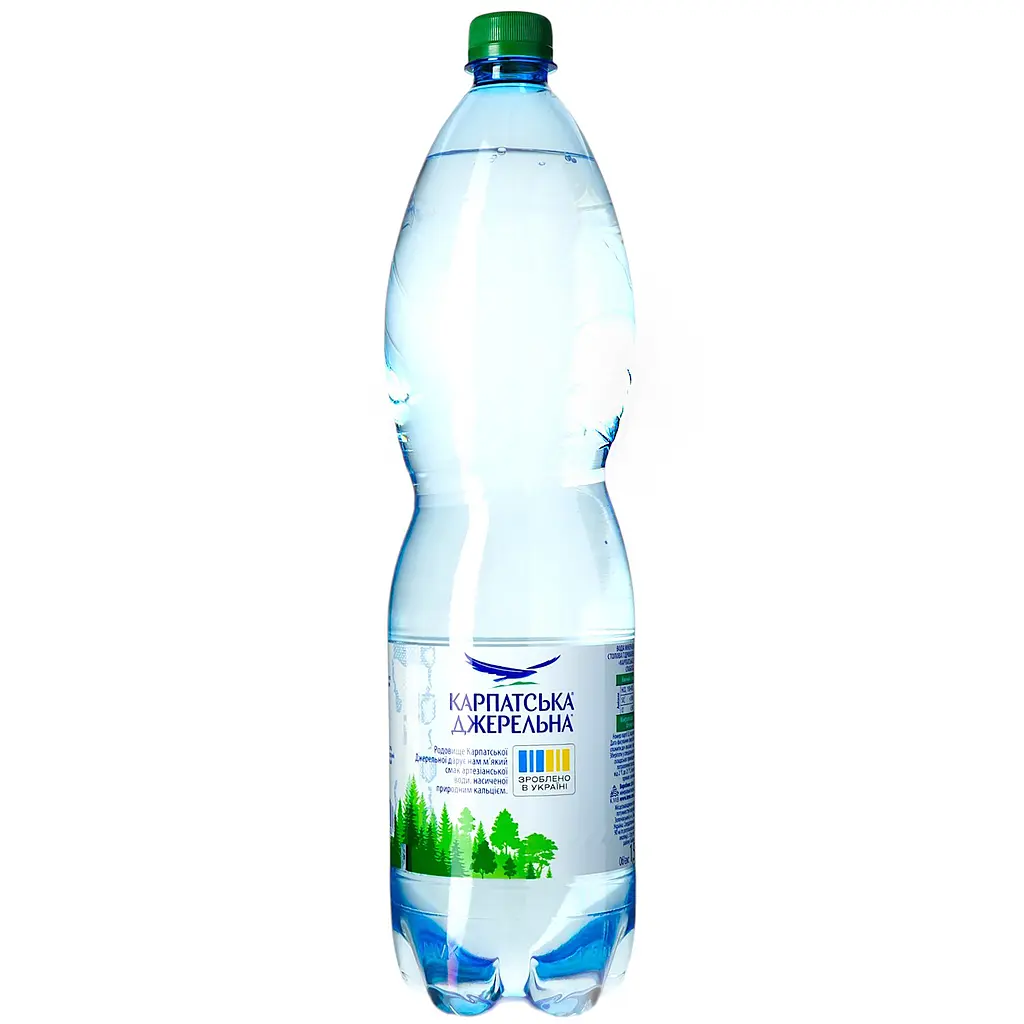 Вода мінеральна Карпатська Джерельна слабогазована 1.5 л - фото 4