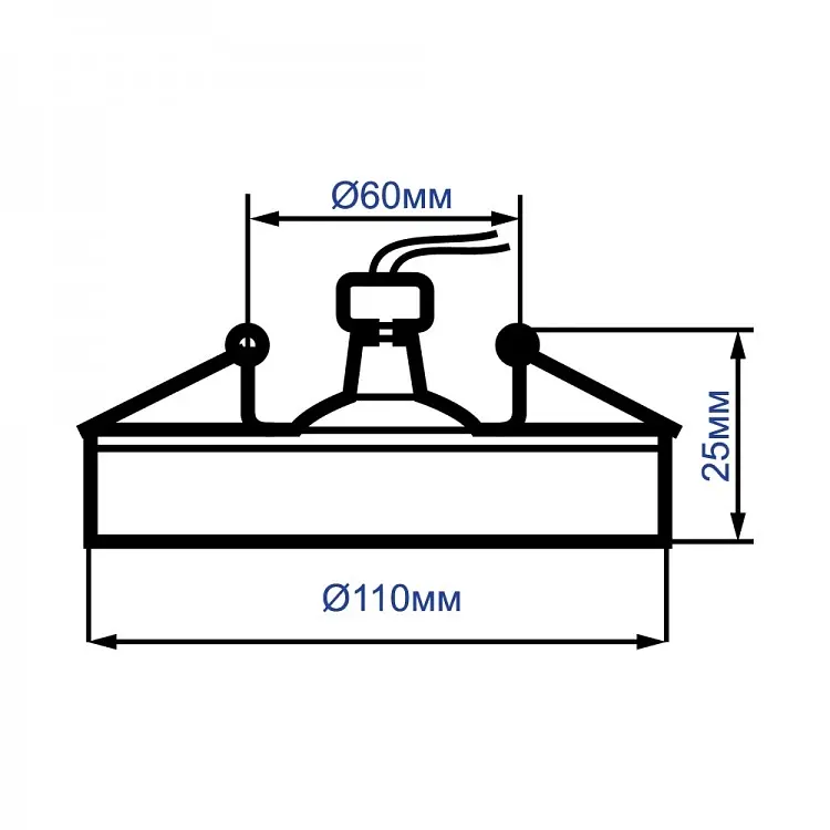 Светильник точечный Feron CD836 под лампу с подсветкой прозрачный (1855) - фото 2