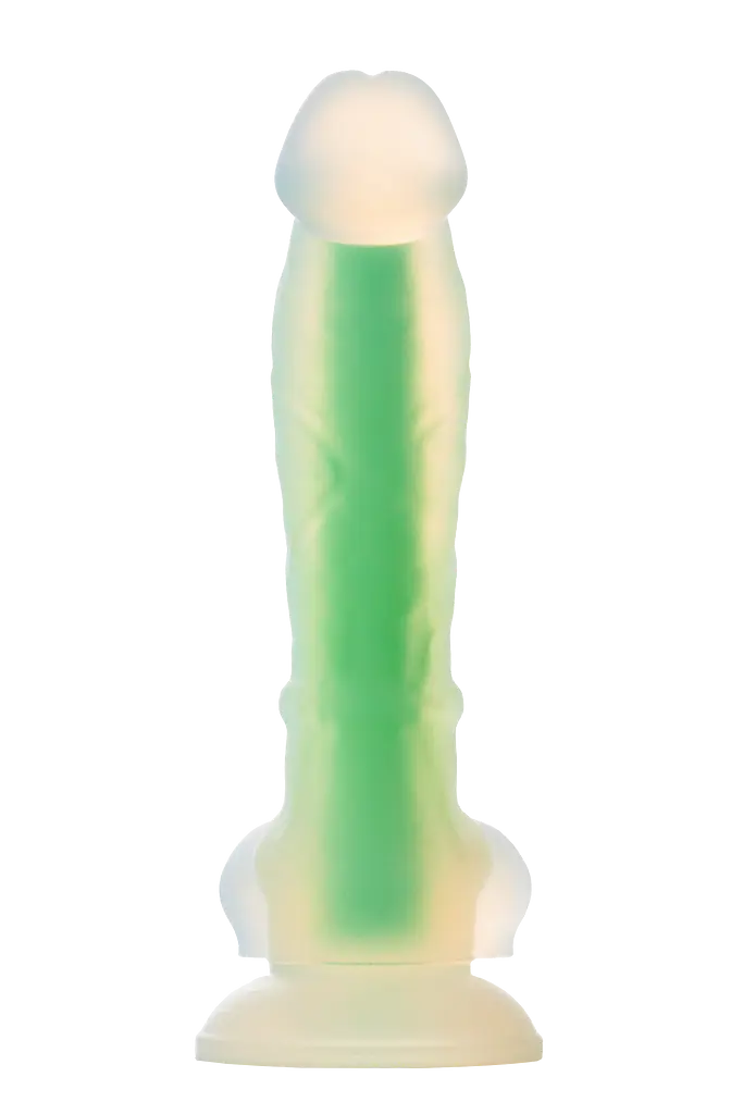 Фаллоимитатор Radiant Glow In The Dark Soft 17.5 см зеленый - фото 9