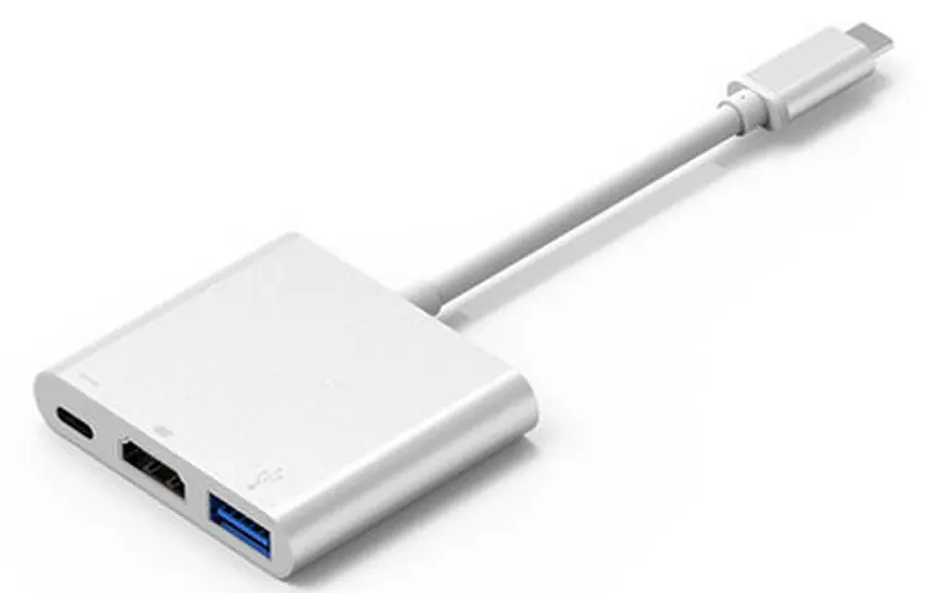 Док-станція USB3.1 Type-C --> HDMI/USB3.0/Type-C (F), кабель 0.1м, OEM - фото 3