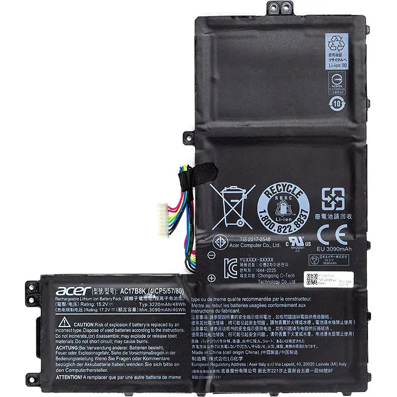 Акумулятор для ноутбуків ACER Swift 3 SF315-52 (AC17B8K) 15.2V 3220mAh (original) (NB410514) - фото 2