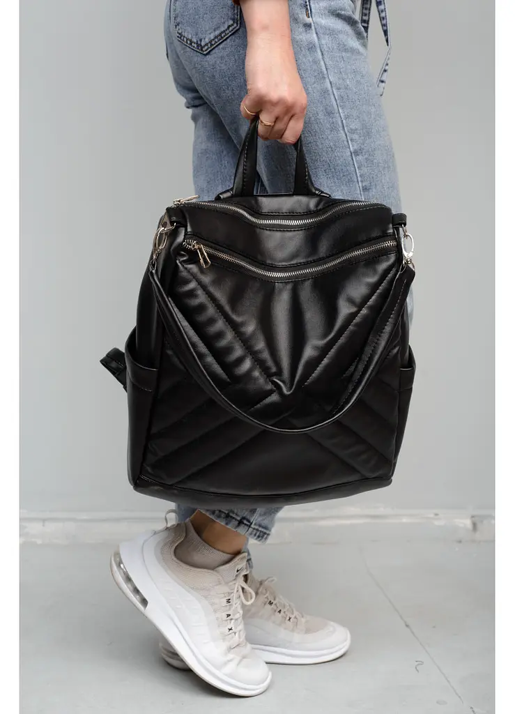 Жіночий рюкзак Sambag Trinity MSS black 34 х 31 х 15 см (28313002) - фото 4