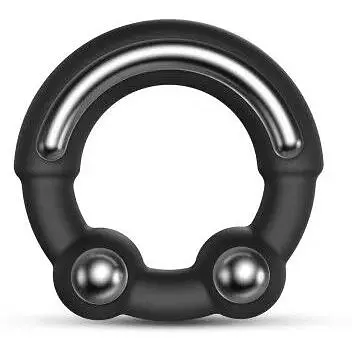 Эрекционное кольцо с металлическими вставками Dorcel Stronger Ring - фото 3