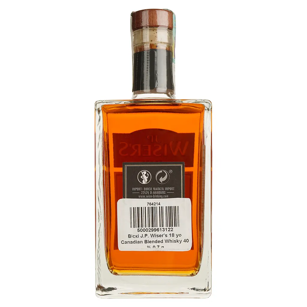 Виски JP Wiser's 18 yo Canadian Blended Whisky 40% 0.7 л - фото 2