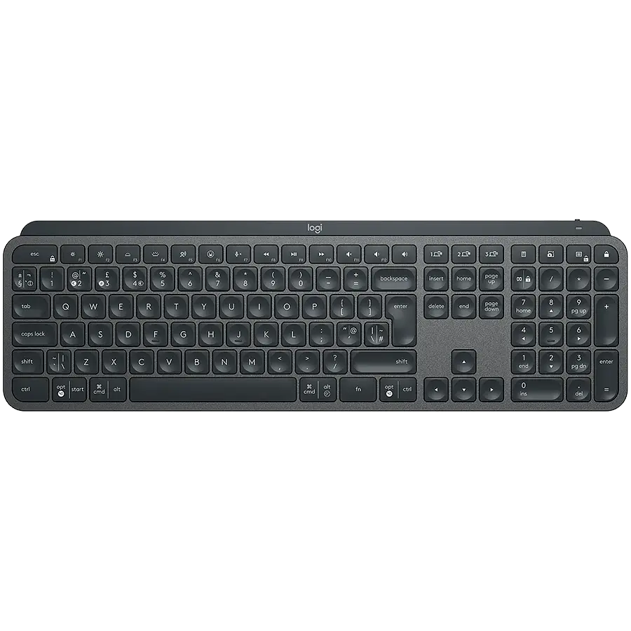 Клавіатура Logitech MX Keys Advanced for Business Wireless Illuminated UA Graphite (920-010251) 920-010251