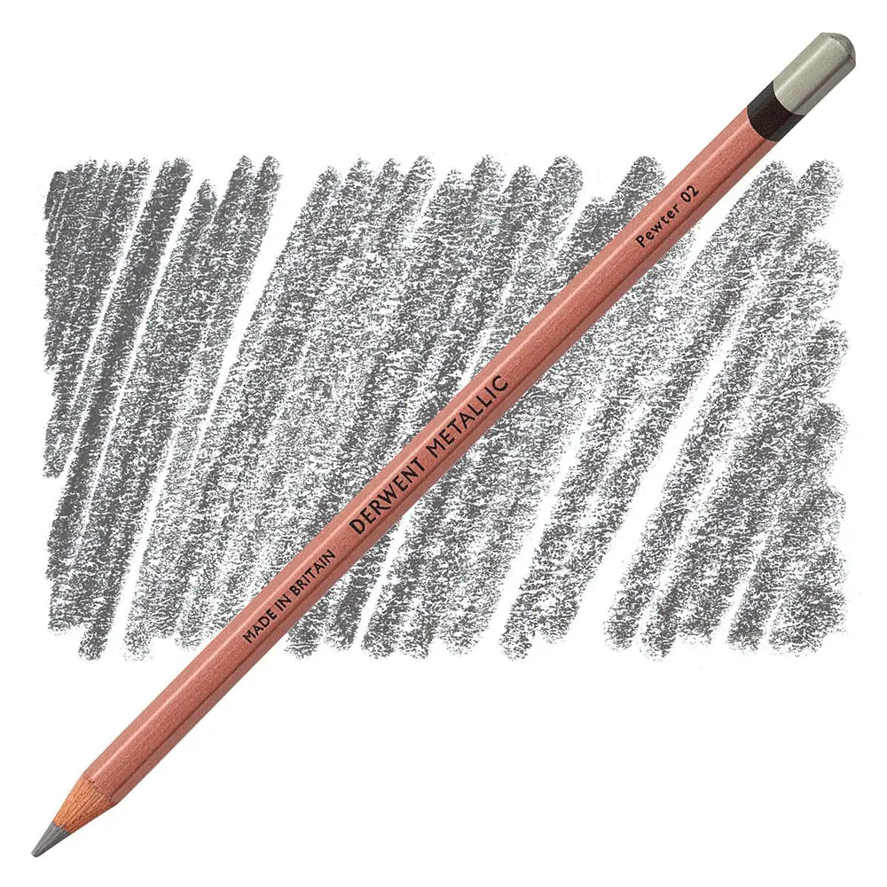 Олівець кольоровий Metallic (02) Олово Derwent (5028252598644)