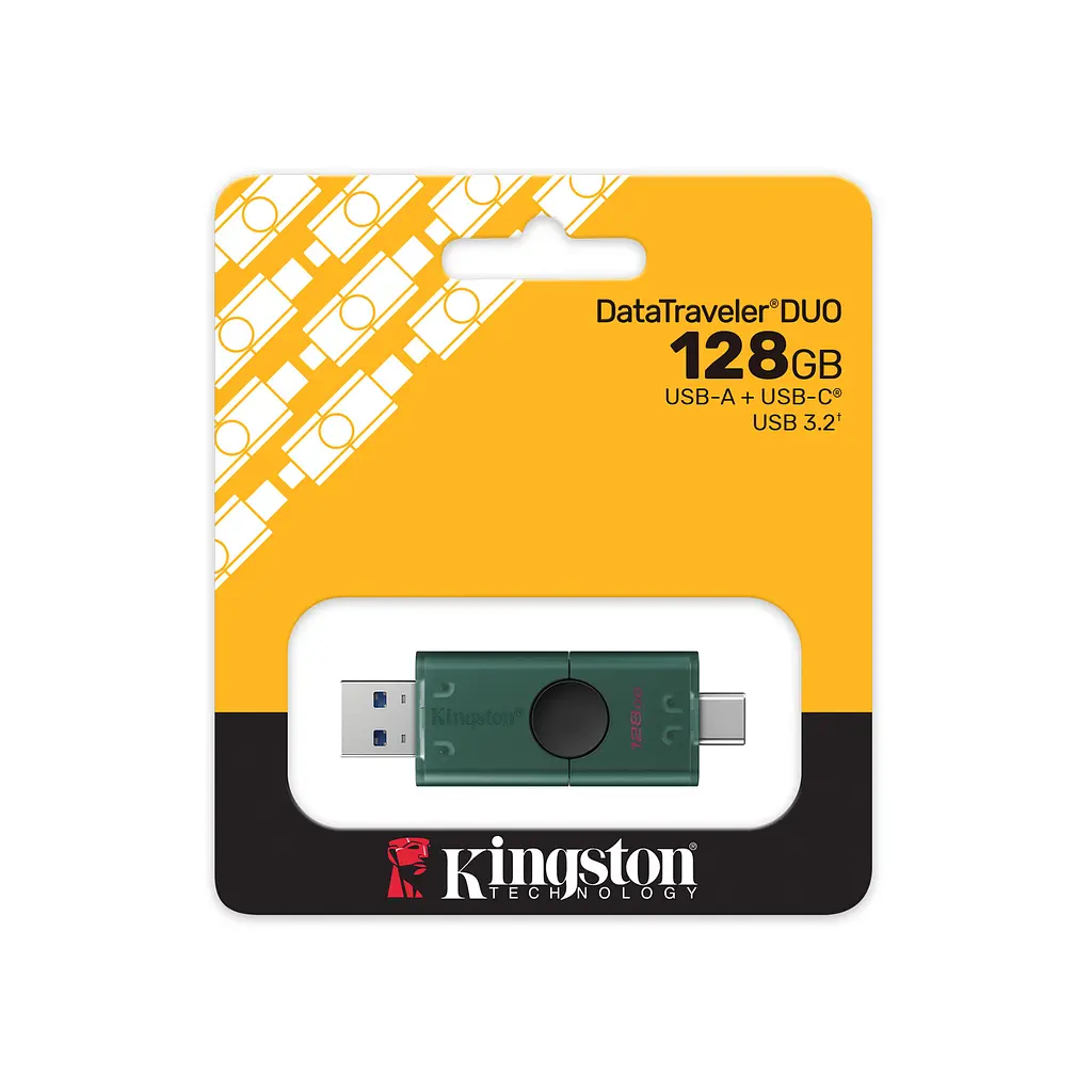 Накопитель 128GB USB 3.2 Type-A+Type-C DT DuoG2 Kingston teh0013423 - фото 5