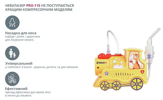 Компресорний небулайзер PRO-115 B.Well - фото 4