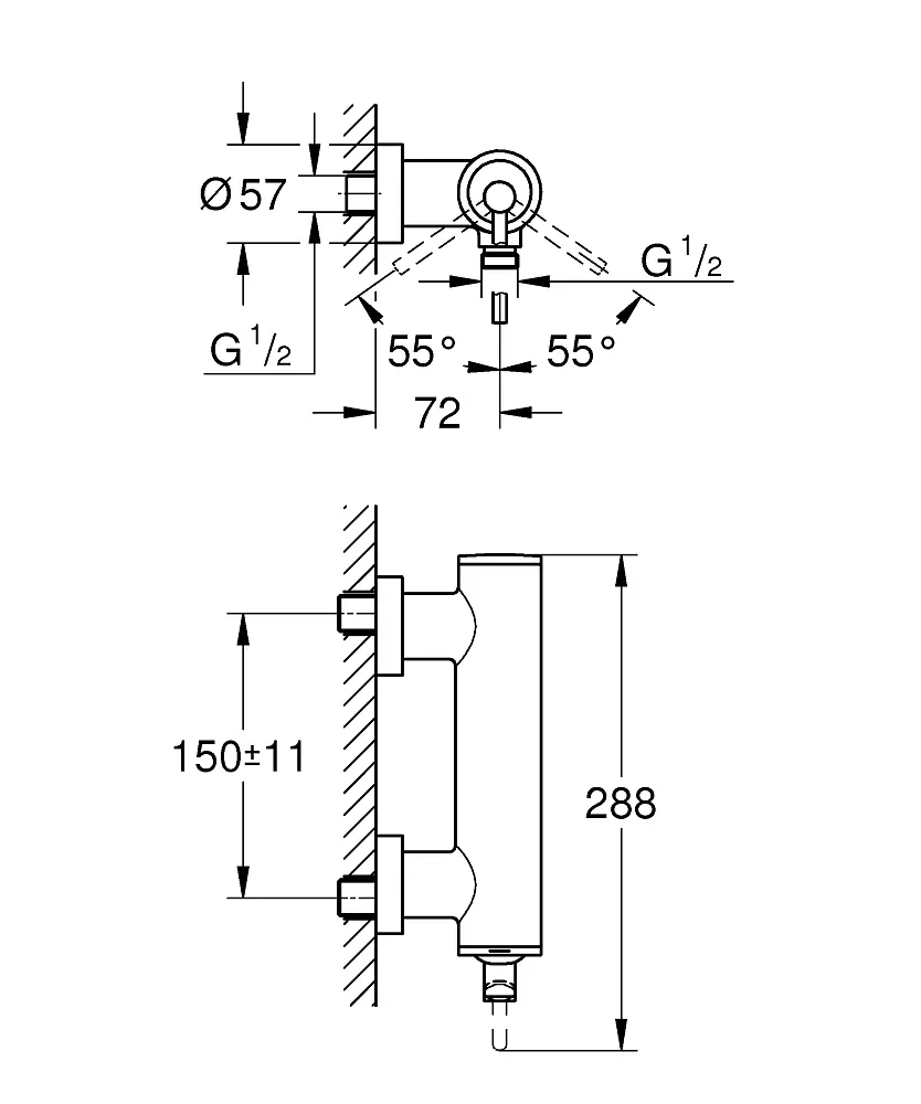 Змішувач для душу Grohe Atrio 32650003 Хром - фото 2