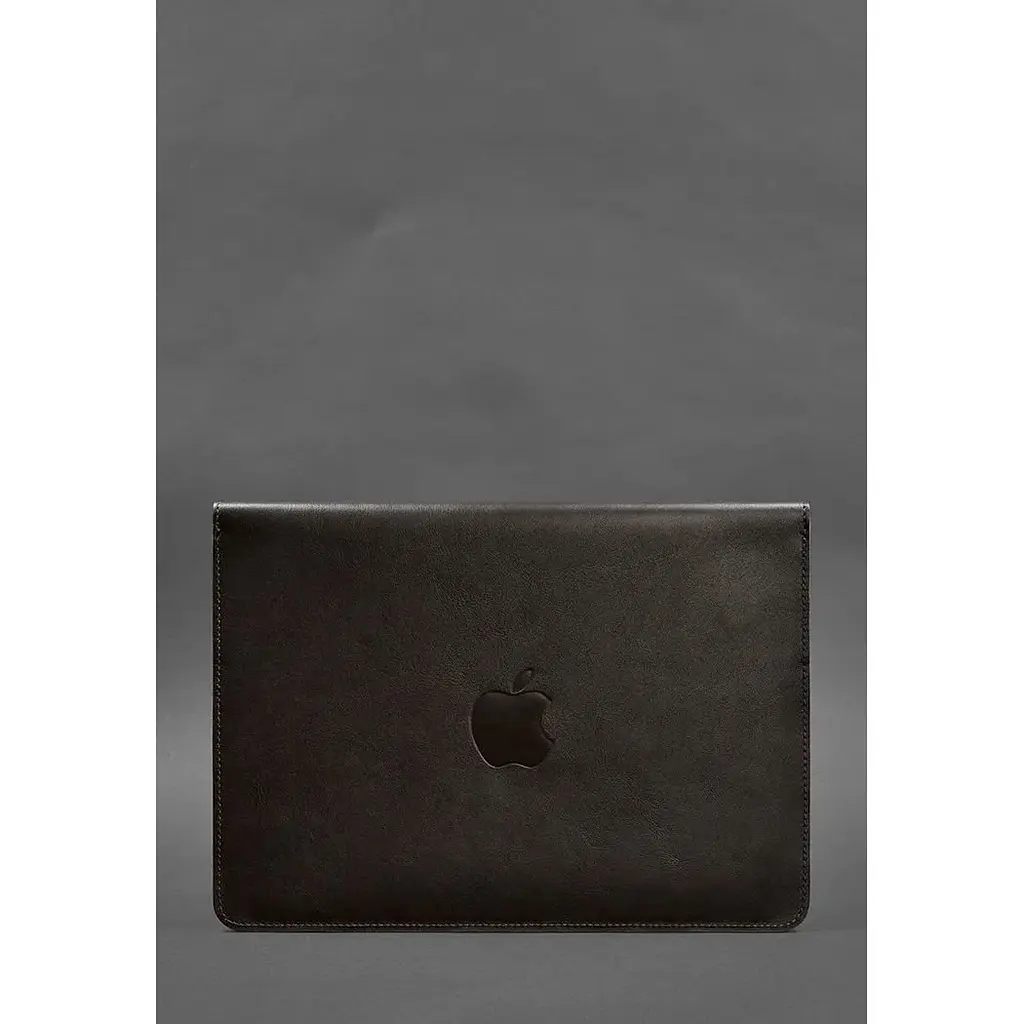 Шкіряний чохол-конверт BlankNote на магнітах для MacBook 14 Темно-коричневий - фото 2