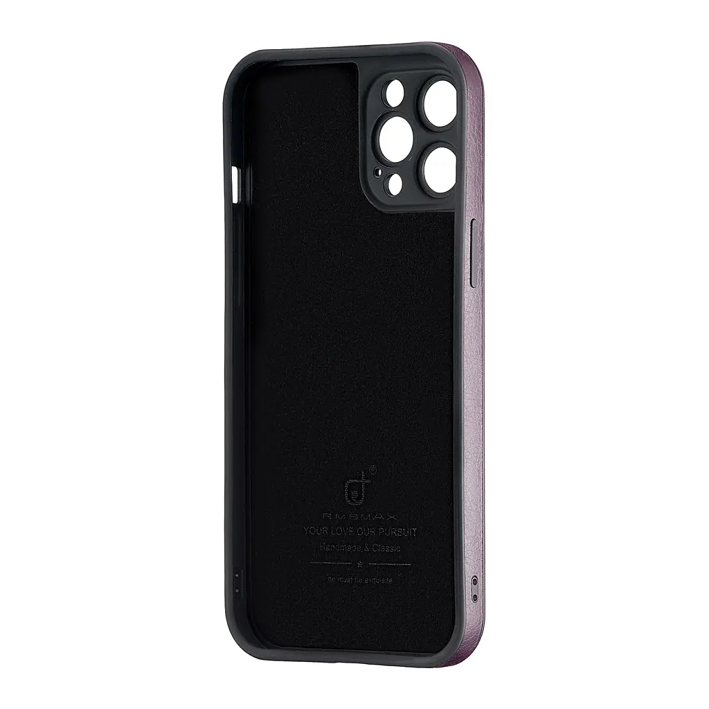 Чохол Jinduka Leather Protected Camera iPhone 12 Pro Max Purple - фото 3