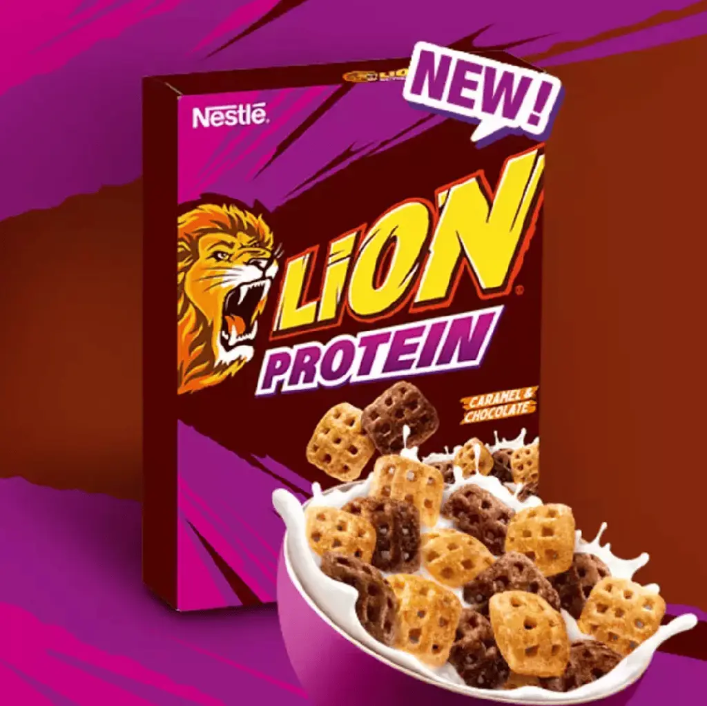 Сухий сніданок Nestle Lion Protein Cereal Caramel and Chocolate 340г - фото 3