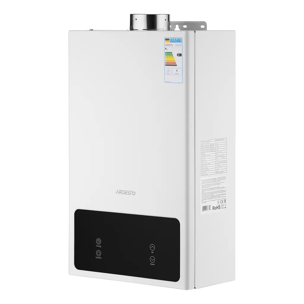 ARDESTO Комплект газова колонка ARDESTO HB02 10л/хв 20кВт турбована Low NOx з димоходом - фото 5