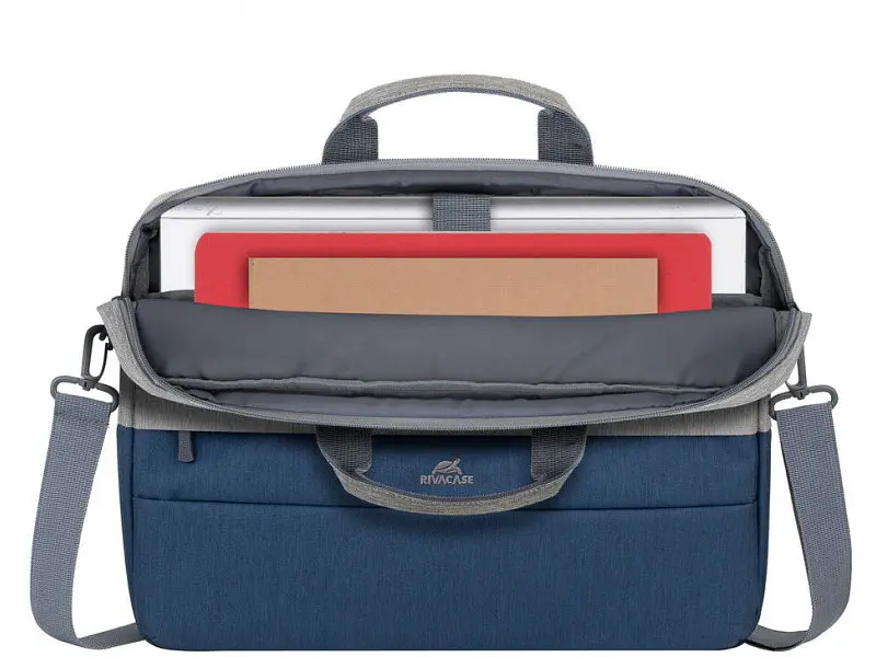 Сумка для ноутбука RIVACASE 7532 15.6 Grey/Dark blue (7532 (Grey/Dark blue)) - фото 3