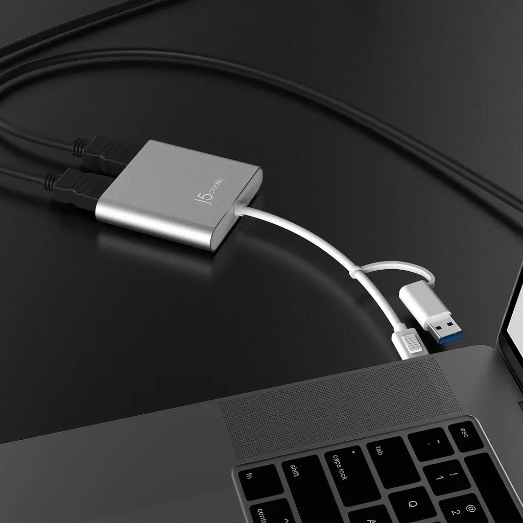USB-Хаб j5create JCA365-N USB-C/A на 2xHDMI (JCA365-N) - фото 7