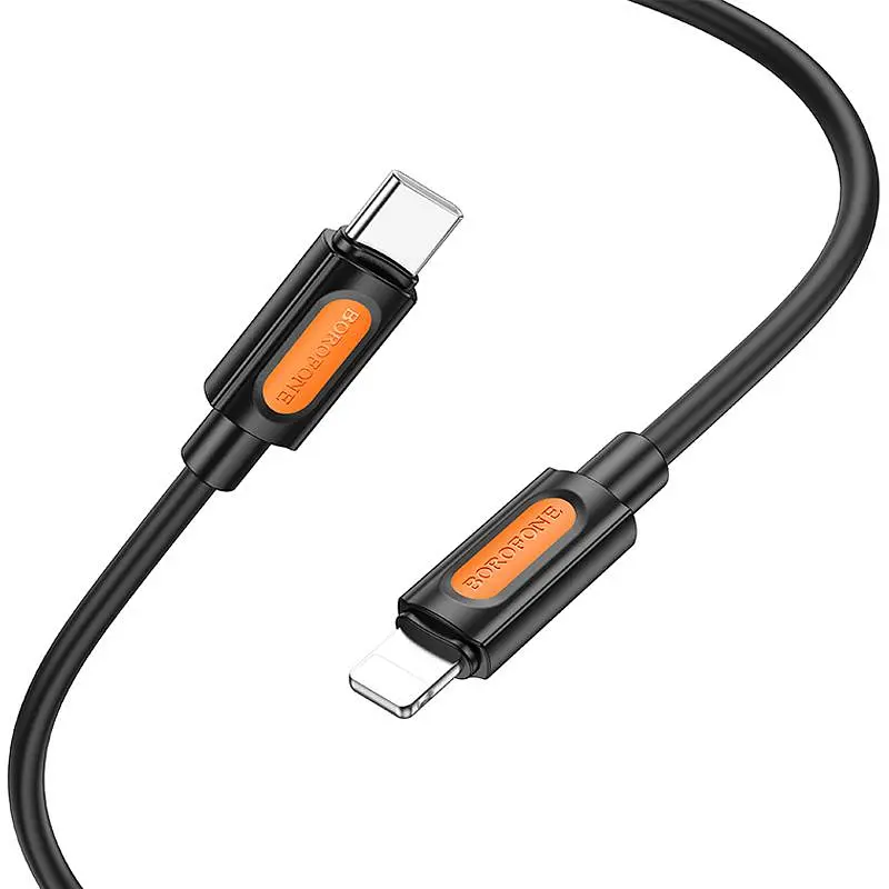 Дата кабель Borofone BX114 Structure Type-C to Lightning 27W (1m) Black - фото 4