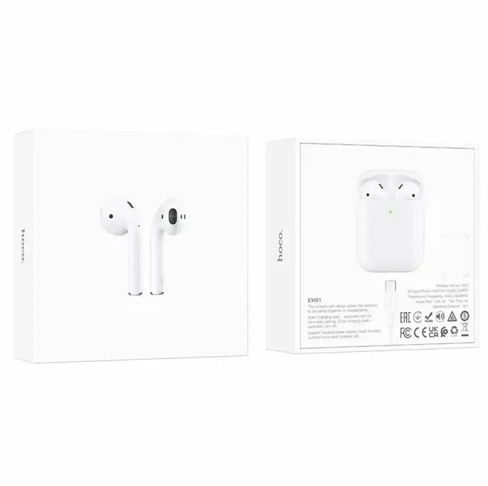 Навушники Bluetooth Hoco EW91 True wireless stereo headset White - фото 2