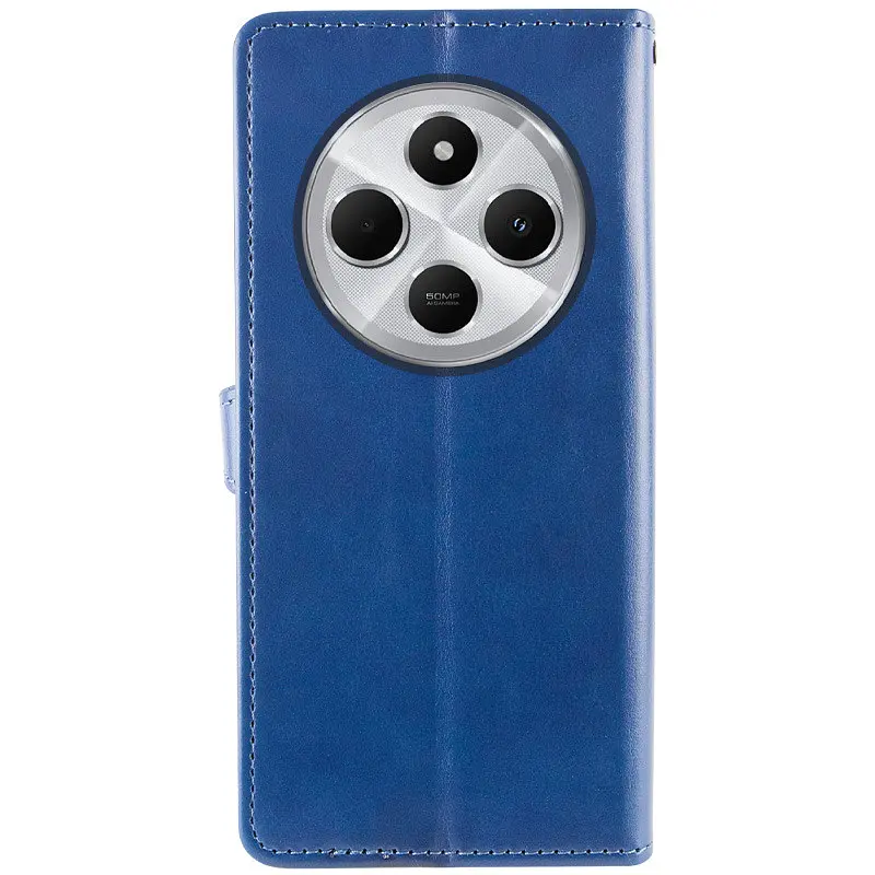 Кожаный чехол-книжка GETMAN Gallant (PU) для Xiaomi Redmi 14C / Poco C75 Синий - фото 2