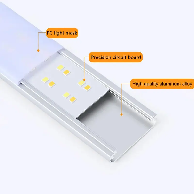 Сенсорний світильник LED з датчиком руху MZ-L1803 (35*11,5*200mm) White - фото 6