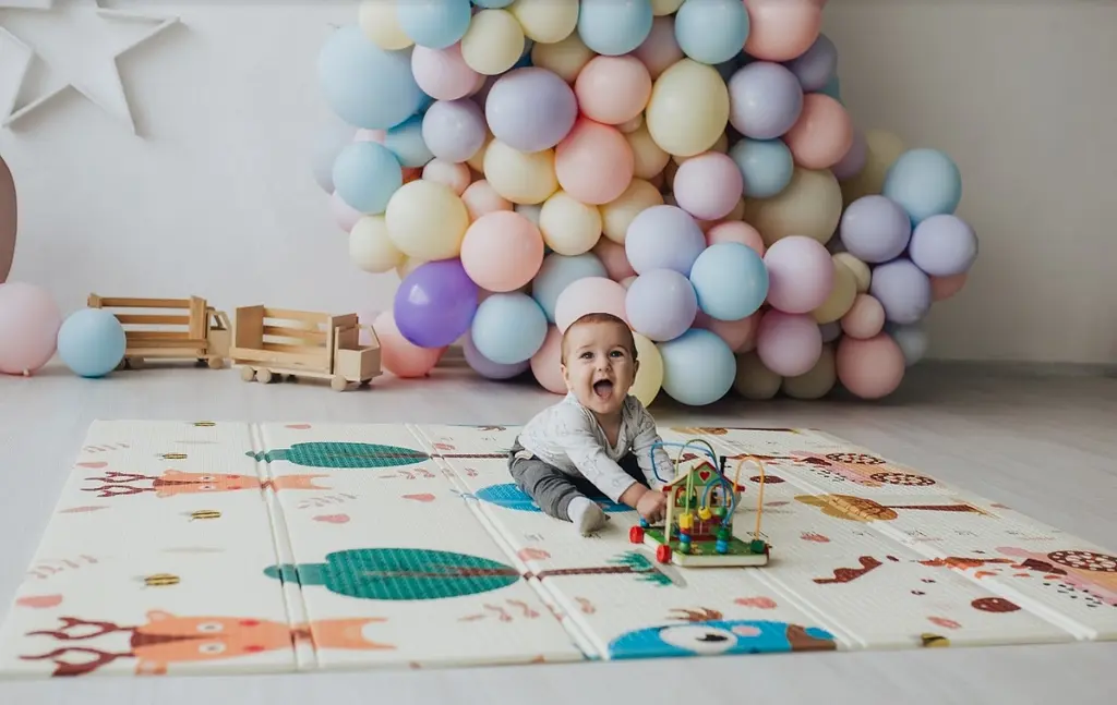 Дитячий двосторонній складаний килимок Poppet Парк і Прогулянка ведмежат, 200х180 см (PP002-200) - фото 12