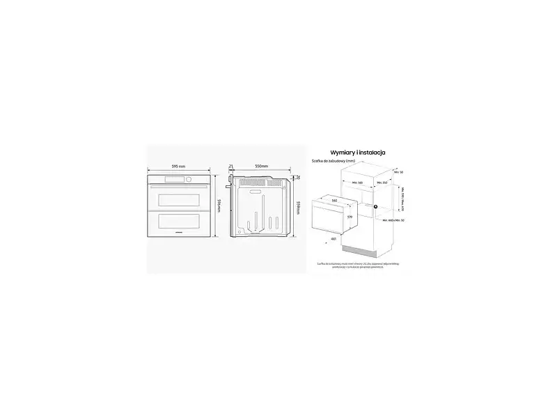 Духовка електрична Dual Cook Samsung NV7B5785KAK - фото 7